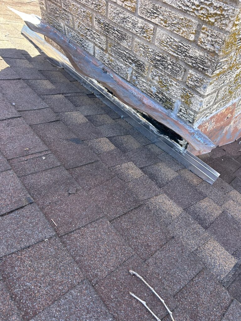 Completed chimney waterproofing project Fort Worth