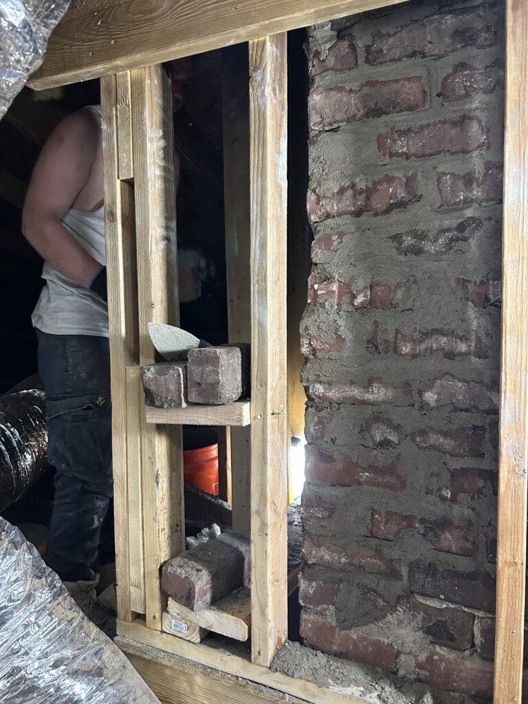 Chimney flashing repair detail — DFW