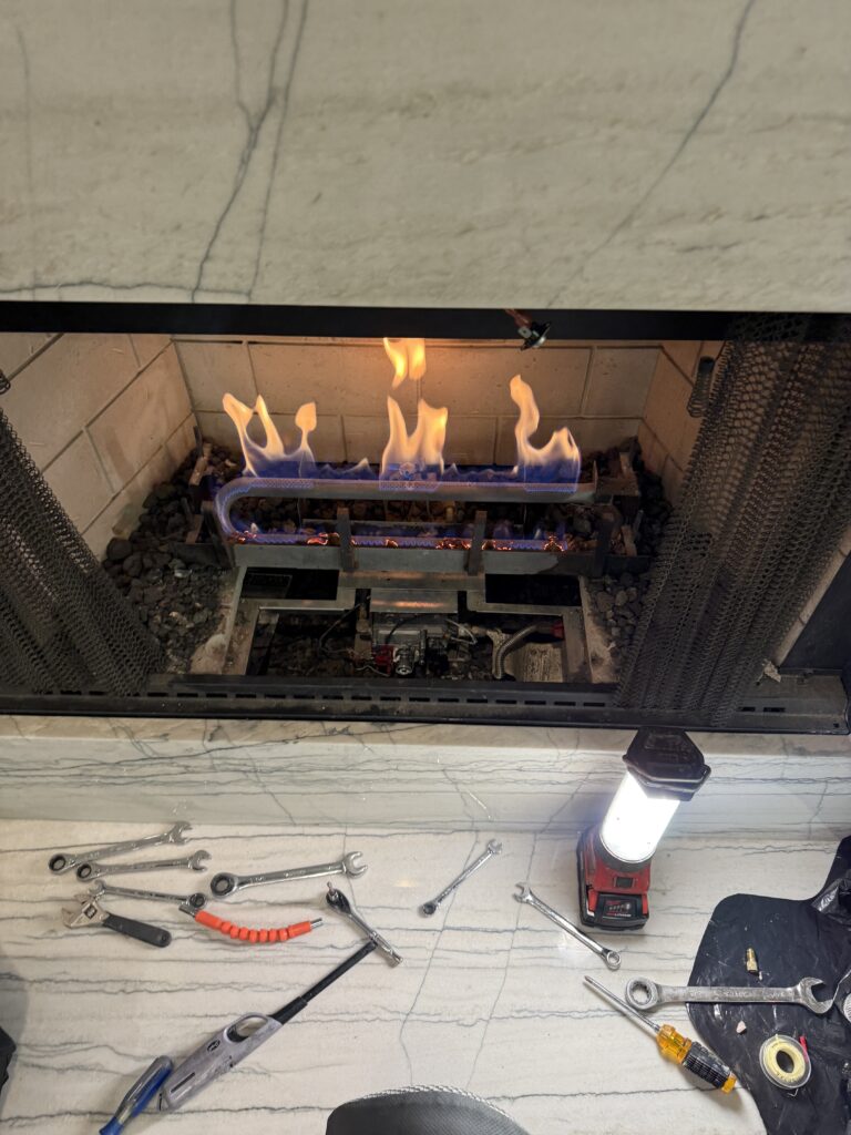 Chimney inspection by certified technician
