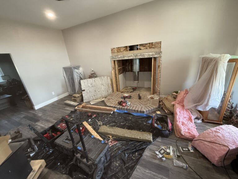 Completed chimney service — DFW home